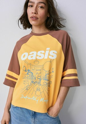 OFFICIAL LICENSE RAGLAN ELBOW BLOCK GRAPHIC - Långärmad tröja - yellow brown