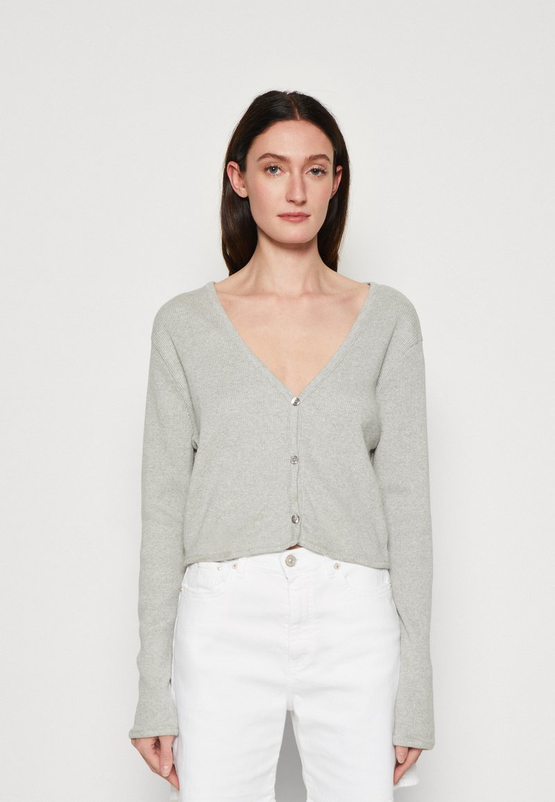 American Vintage Cardigan gris chine/grey Zalando.co.uk