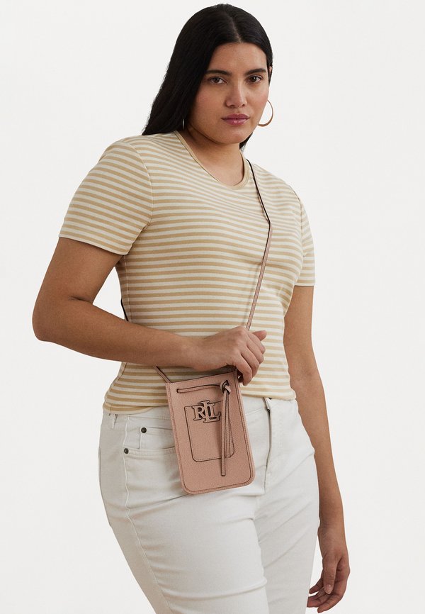 PEBBLED CAMERYN CROSSBODY TECH CASE - Phone pouch - sunrise blush