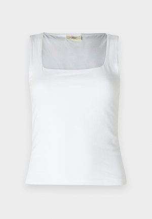 Gina Tricot, SQUARE TANK - Μπλούζα - white