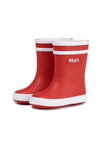 Aigle BABY FLAC FUR - Bottes en caoutchouc - red