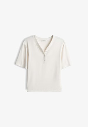 OPUS, SLIM RIB STYLE - T-shirt basic - light cotton