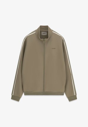 Guess, SWEATSHIRT MIT SEITENSTREIFEN - Sweat zippé - grün