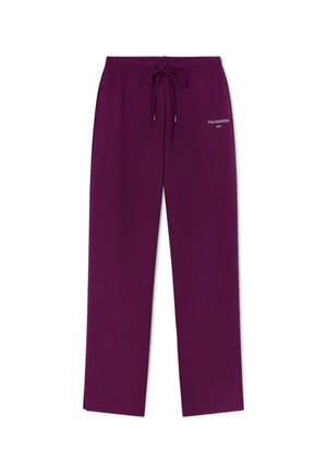 Trussardi, PANTALONI JOGGING WIDE IN FELPA - Pantalon de survêtement - viola
