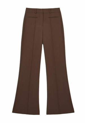 Reiss, REGULAR FIT - CLAUDE HIGH RISE FLARED TROUSERS - Pantalon classique - mocha brown