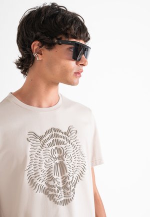 Antony Morato REGULAR FIT WITH LATEX - Majica kratkih rukava s printom - paper