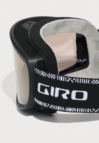 Giro MOXIE - Μάσκα σκι - black/white chute/amber gold/yellow