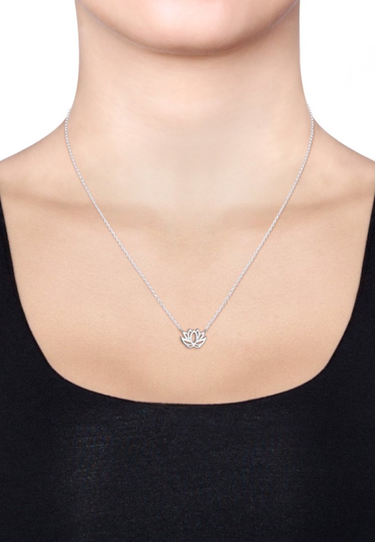 Elli Collana Donna In Argento 925 Con Ciondolo Lettera L, Fiore E Smile - Placcata Oro