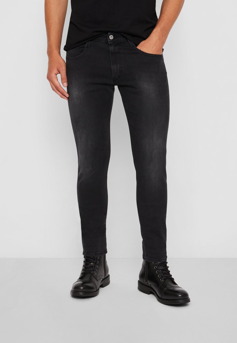Replay Jeans Da Uomo Anbass Slim Fit Con Elasticità – Modello Five Pocket, Vestibilità Comoda, Blu - 3