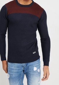 Brave Soul Stickad tröja - dark blue