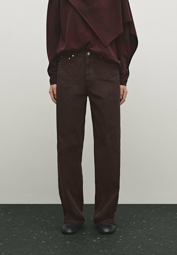 Straight leg jeans - bordeaux