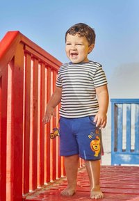 JoJo Maman Bébé Tričko s potlačou - ecru navy