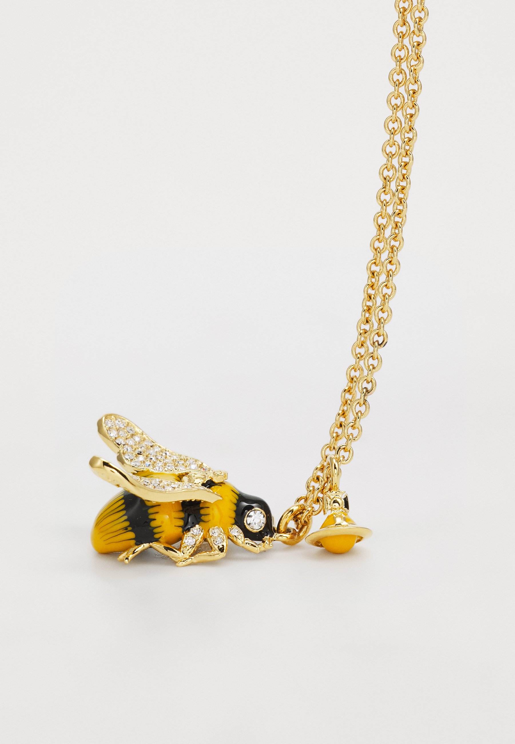 ◆Vivienne Westwood◆ Man. Bumble Bee ネックレス Man. Bumble Bee Pendant Necklace in RUTHENIUM-BLACK-DIAMOND