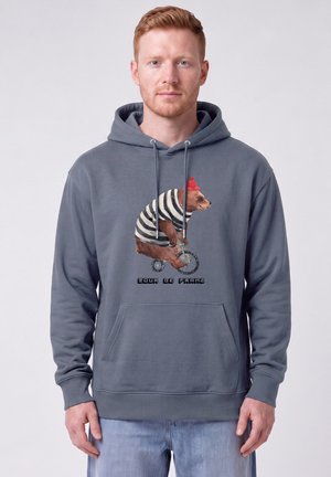 watapparel, TOUR DE FRANZ UNISEX - Kapuzenpullover - blue grey