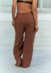 Next ROCHELLE HUMES COORD PULL-ONS WIDE LEG  - Bukser - chocolate brown