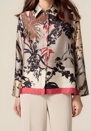 Button-down blouse - beige