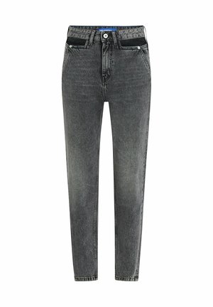 Karl Lagerfeld Jeans, KARL LAGERFELD JEANS JEANS CUT-OUT MOM - Jean slim - washed dark