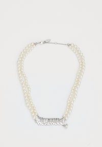 AMELIA NECKLACE - Halskette - silver-coloured/cream