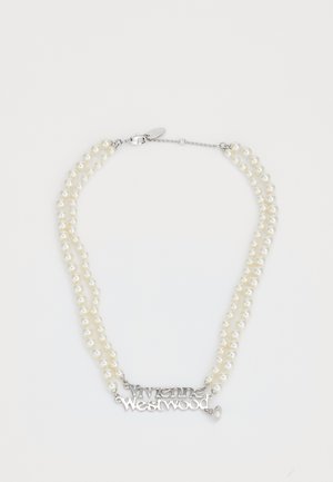 AMELIA NECKLACE - Halskette - silver-coloured/cream