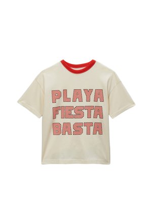 MANCHES COURTES IMPRIMÉ - T-shirt imprimé - winter white