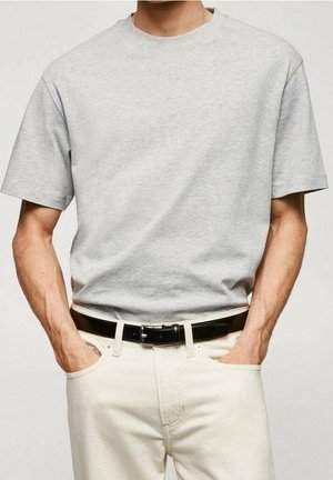 T-Shirt basic - mottled light grey