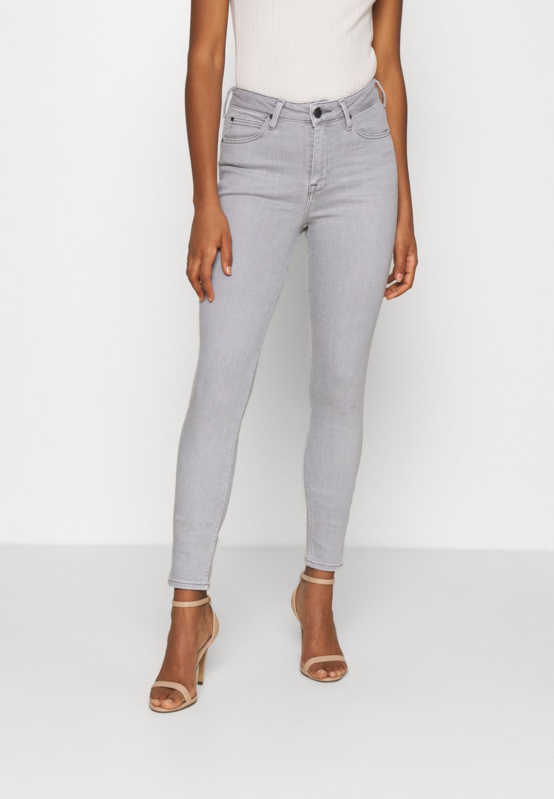 Lee SCARLETT HIGH - Jeans Skinny Fit - light grey/grey denim - Zalando.de