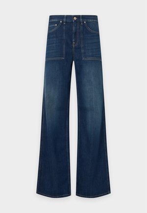 AG Jeans, TUPACE WORKWEAR PANT - Wide leg - dark-blue denim