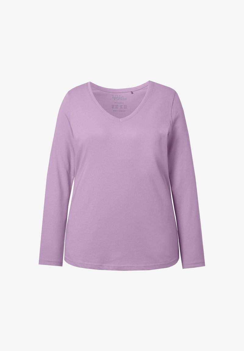 ULLA POPKEN Basic-v-Shirt, Langarm Magliette Donna ULLA POPKEN Basic-v-Shirt, Langarm Magliette Donna