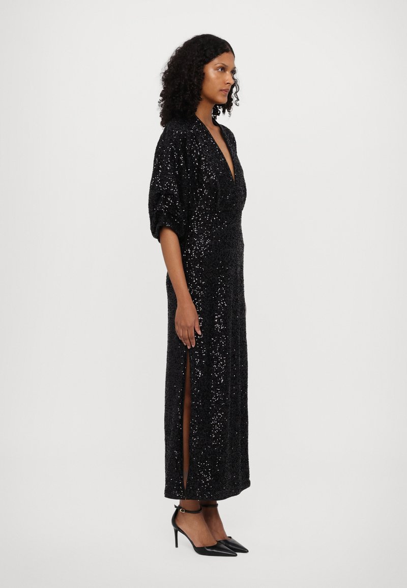diane von furstenberg black sequin dress Diane Von Furstenberg Kaleb Black Sequin Embellished Shift Dres Size 2 Cocktail