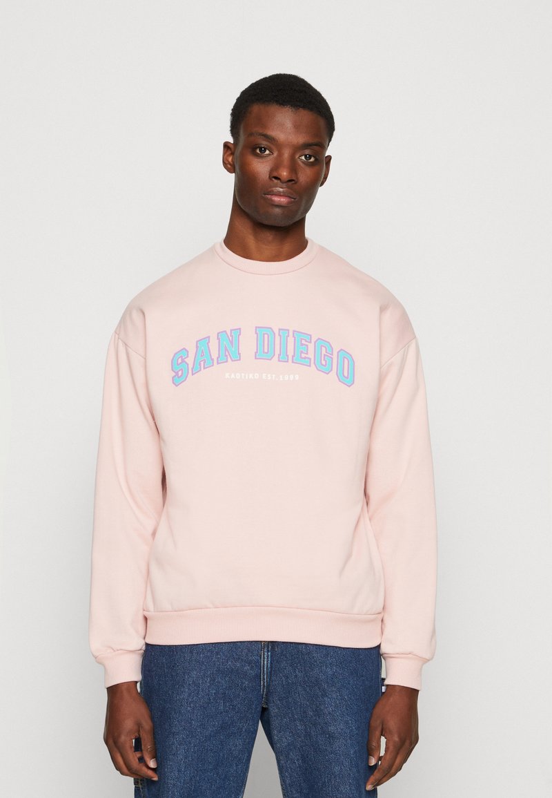 Kaotiko CREW SAN DIEGO COLLEGE UNISEX Bluza pink/różowy Zalando.pl