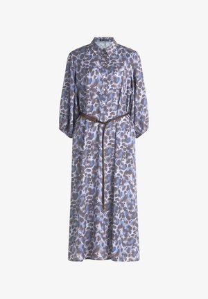 Betty Barclay, BETTY BARCLAY MIT BINDEGÜRTEL HEMDBLUSENKLEID - Robe chemise - blau braun