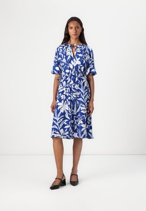 Anna Field Day dress - blue/white