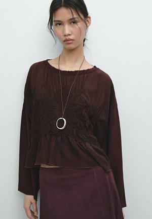 Massimo Dutti Blouse - bordeaux