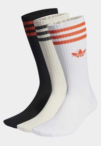 adidas Originals HIGH CREW SOCK UNISEX 3 PACK - Zoknik - white/white/black