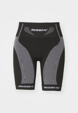 MISBHV SPORT BIKER - Tajice-hlače - black/white