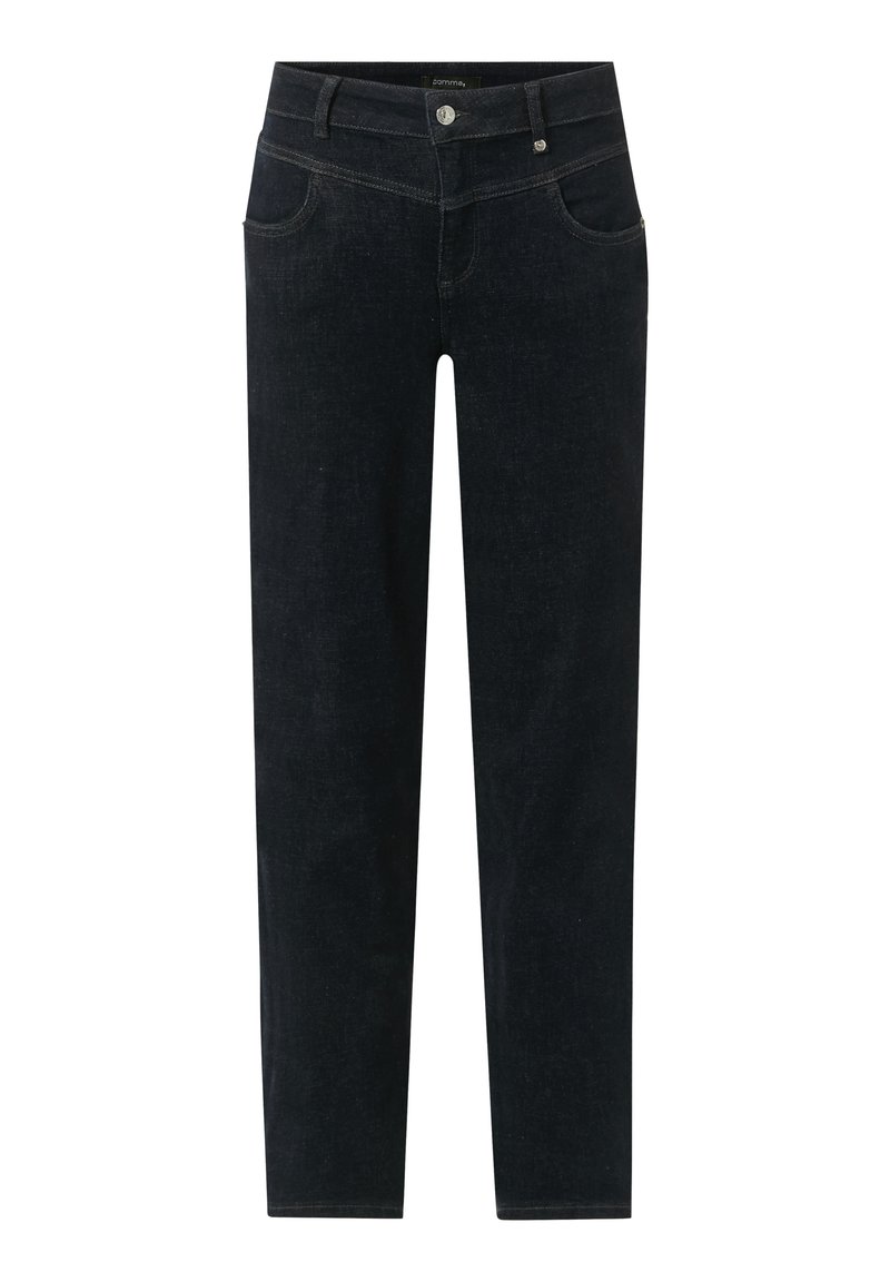 comma Slim fit jeans donkerblauw denim