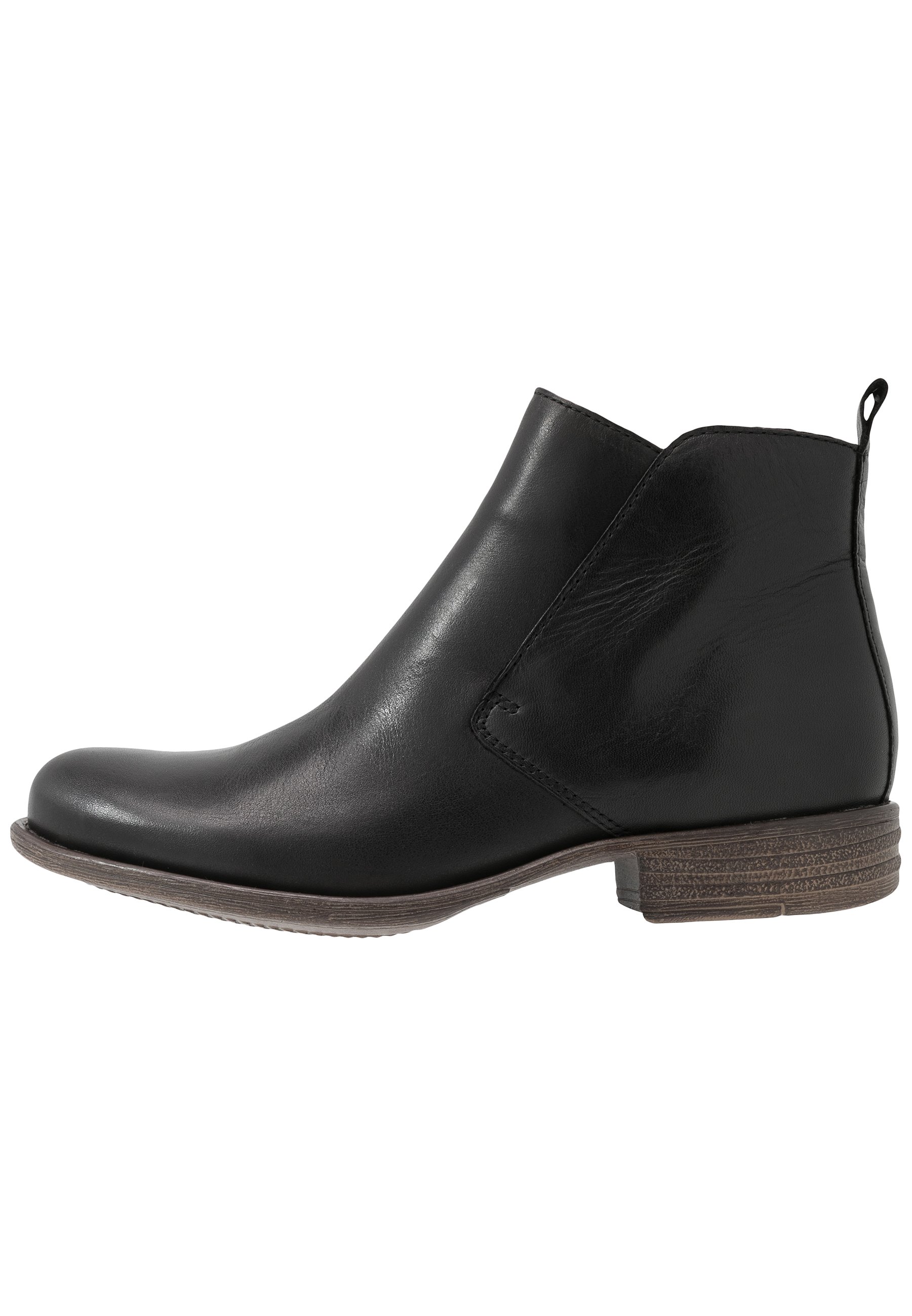 black flat booties
