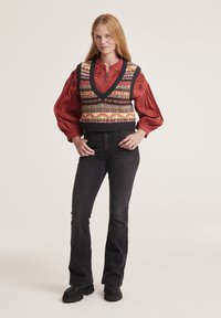 Odd Molly T-Shirt print - brown plum