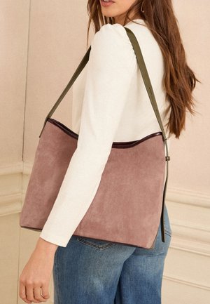 Love & Roses SLOUCHY - Nakupovalna torba - burgandy and green