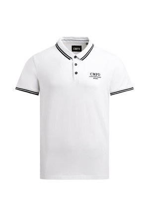 Camp David, CAMP DAVID POLOSHIRT MIT STREIFEN-TIPPINGS - Polo shirt - opticwhite