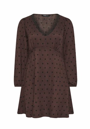 Yours Clothing, PLUS SIZE MINI DRESSES - Jurk - chocolate