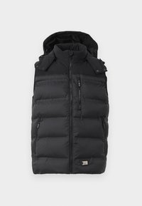 HOODED VEST - Mellény - black
