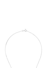 Silverfärgad kedjennäsa har en delikat, tunn design med en kräftklämma och små länkar, som mäter cirka 40 cm i längd.