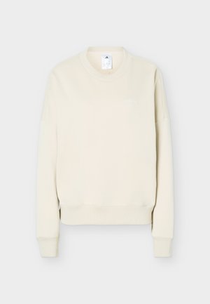 adidas Sportswear, SEASONAL ESSENTIALS COLORPOP WITH EMBROIDERED GRAPHIC - Φούτερ - beige/frozen purple