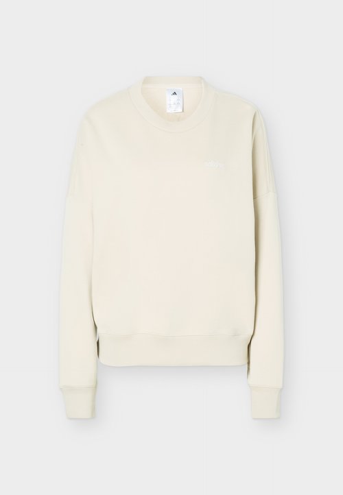 adidas SEASONAL ESSENTIALS COLORPOP WITH EMBROIDERED GRAPHIC - Sweatshirt - beige/frozen purple — photo 5