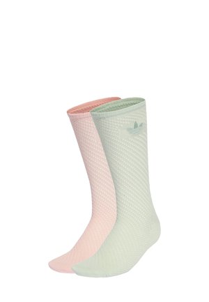2 PACK - Strømper - sandy pink   linen green