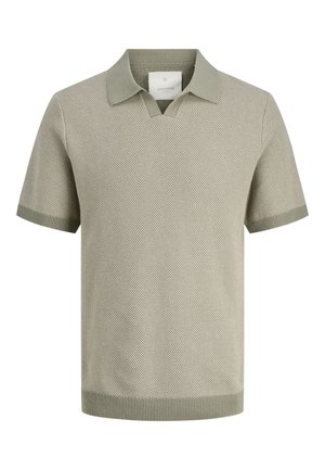 JPRCCEASTON SPLIT NECK - Pólóing - tea leaf