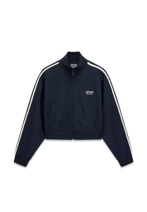 Guess, KURZ GESCHNITTENES SWEATSHIRT - Sudadera con cremallera - blau
