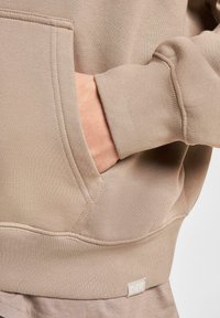 DEF HERREN - Sweat à capuche - brown washed