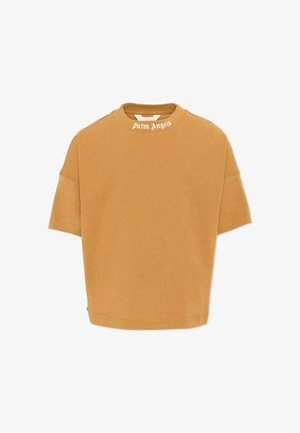 Palm Angels, T-SHIRT UNISEX - T-shirt print - beige